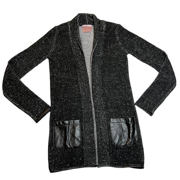 Romeo & Juliet Couture Open Front Long Line Knit Cardigan Size XS Academia Cozy - Picture 1 of 8